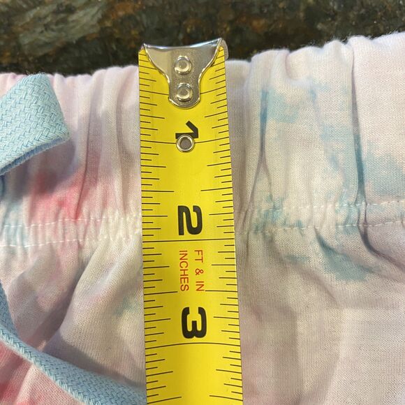 FRIENDS TV Show P.Jammy Whimsey 2-pc PJ Set Pink Tie Dye Fleece Spandex NWT Lg - Picture 15 of 16